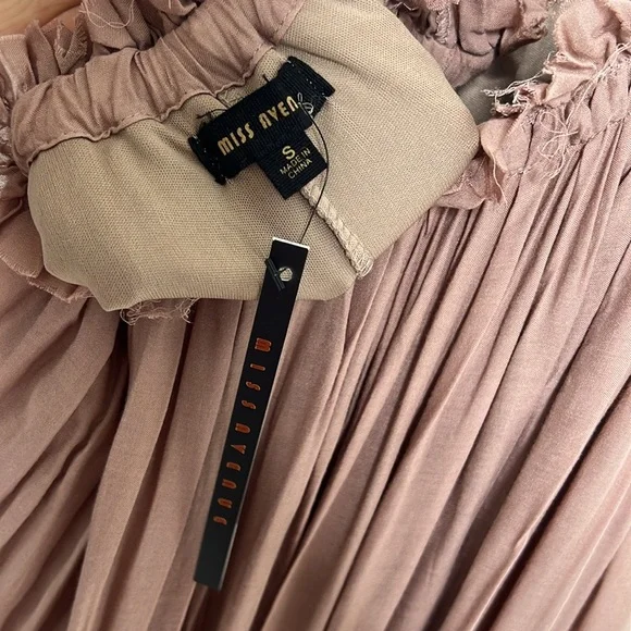 Miss Avenue Boho Back In The Grove Backless Halter Maxi Dress Small - Picture 15 of 16